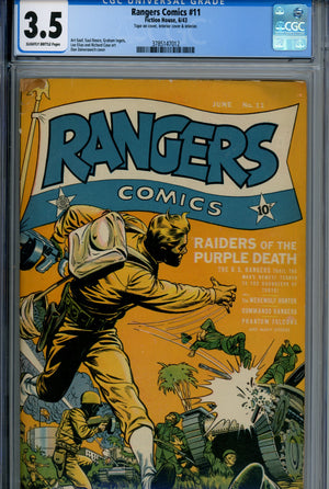 Rangers Comics 11 CGC 3.5 (1943)