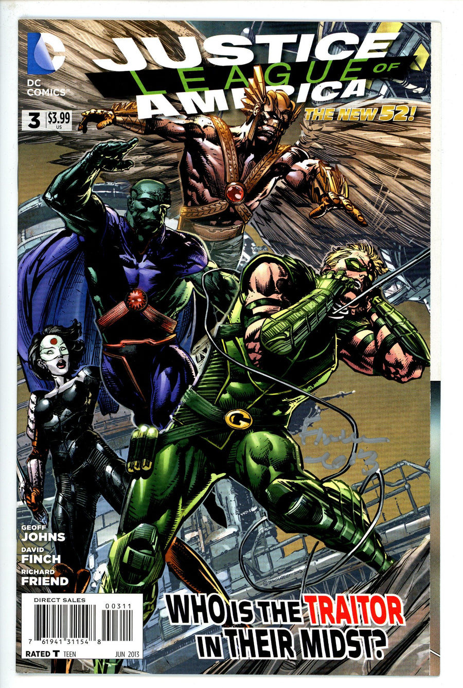 Justice League of America Vol 3 3 Finch Variant-DC-CaptCan Comics Inc