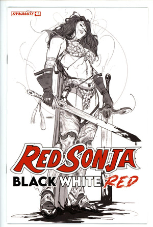 Red Sonja Black White Red 8 Sway Variant