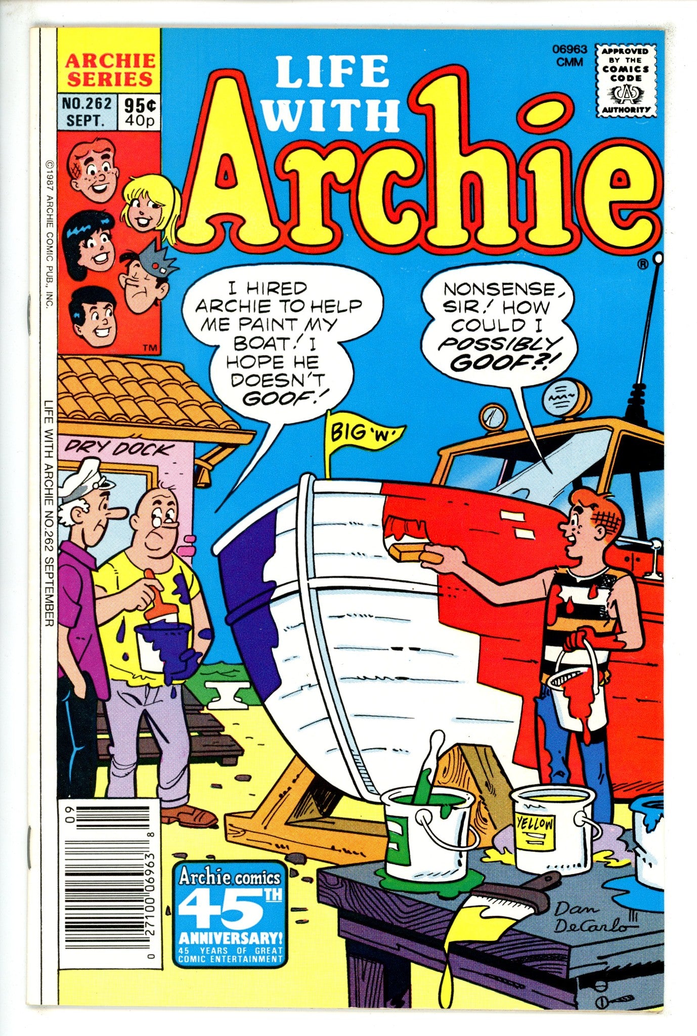 Life with Archie 262 Canadian Price Variant FN/VF (1987)