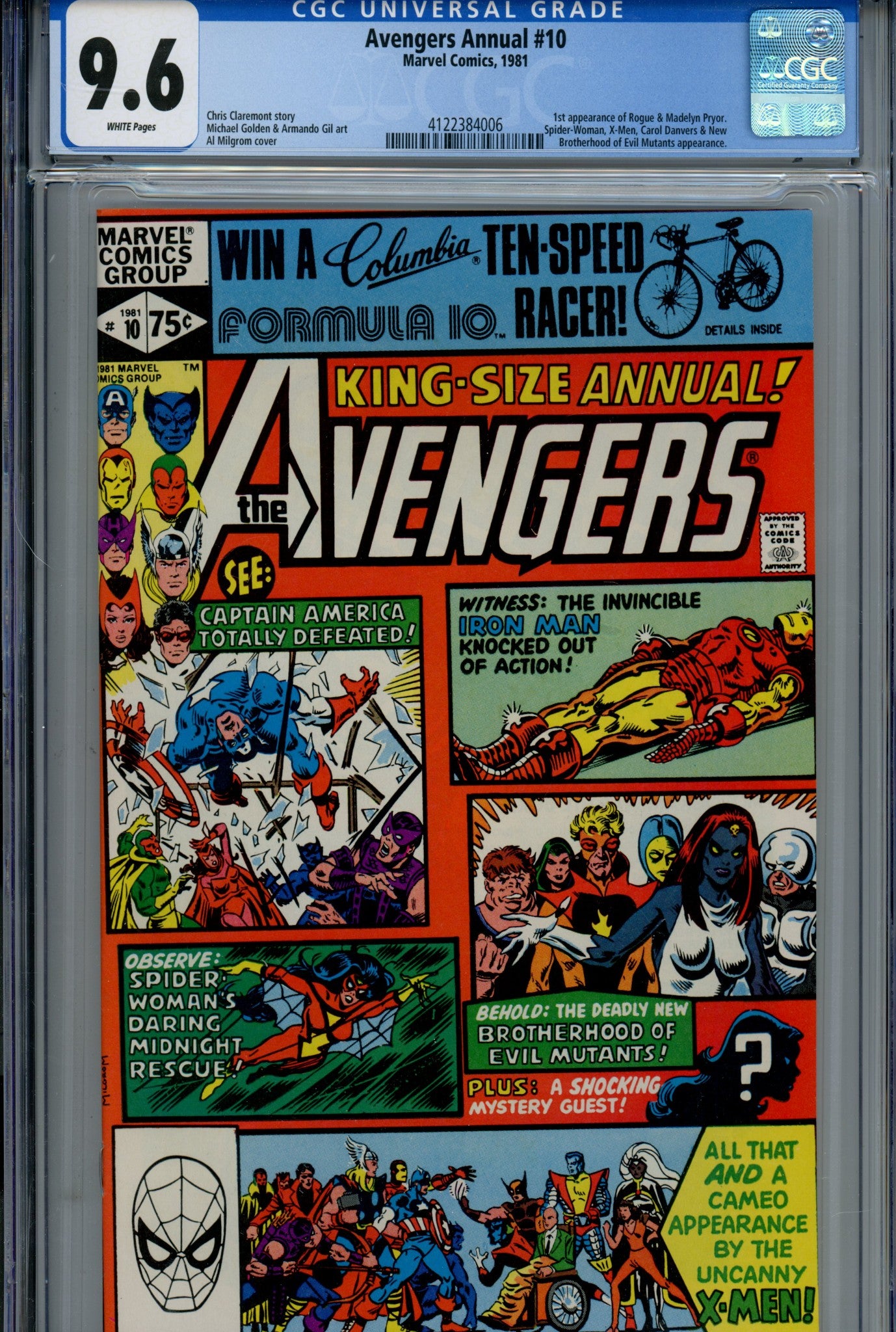 The Avengers Annual Vol 1 10 CGC 9.6 (1981)
