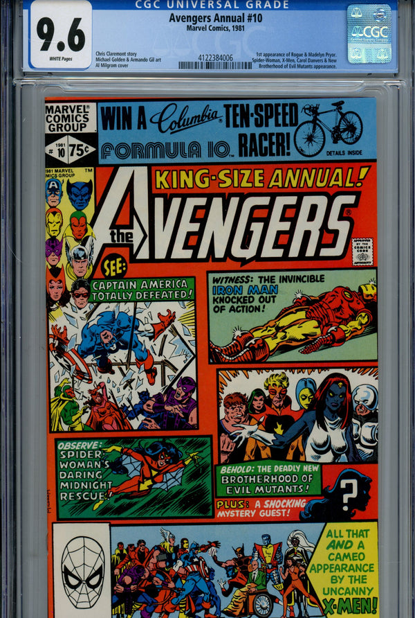 The Avengers Annual Vol 1 10 CGC 9.6 (1981)