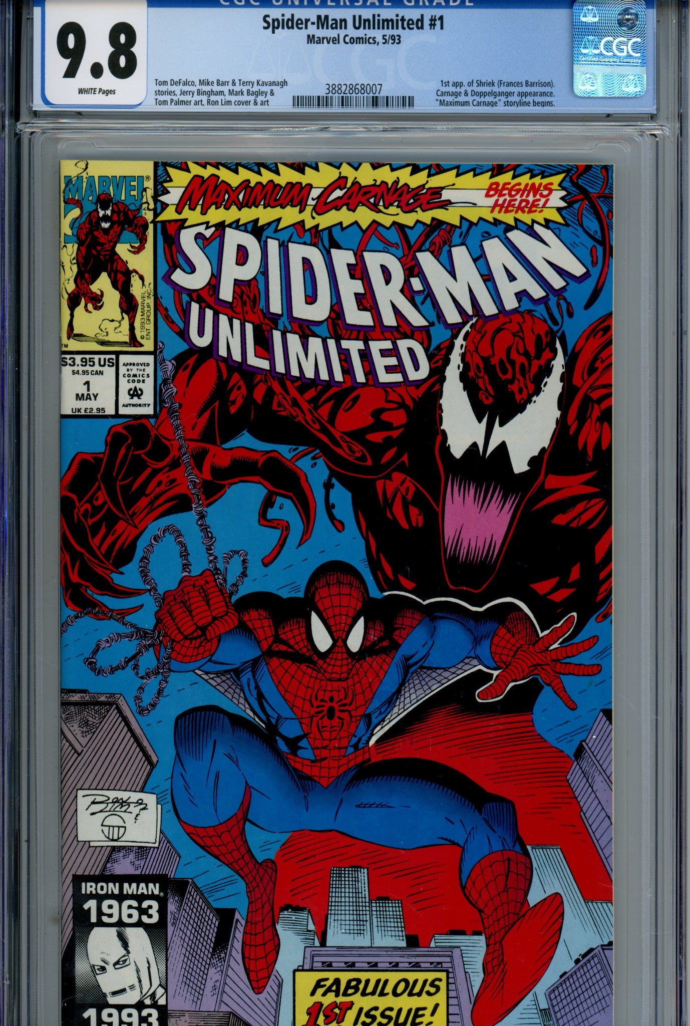 Spider-Man Unlimited Vol 1 1 CGC 9.8 (1993)