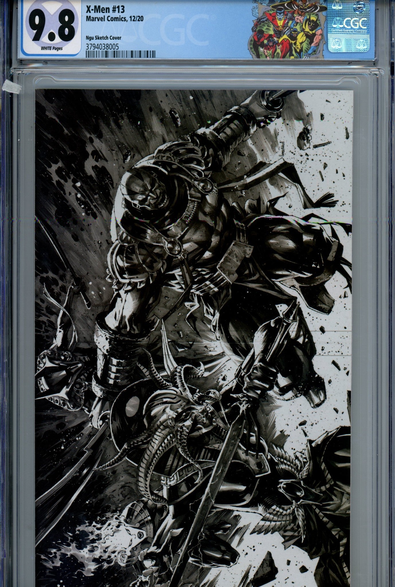 X-Men Vol 1 13 Ngu Sketch Virgin Exclusive Variant CGC 9.8 (2020)
