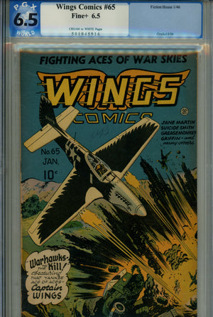 Wings Comics 65 PGX 6.5 (1946)