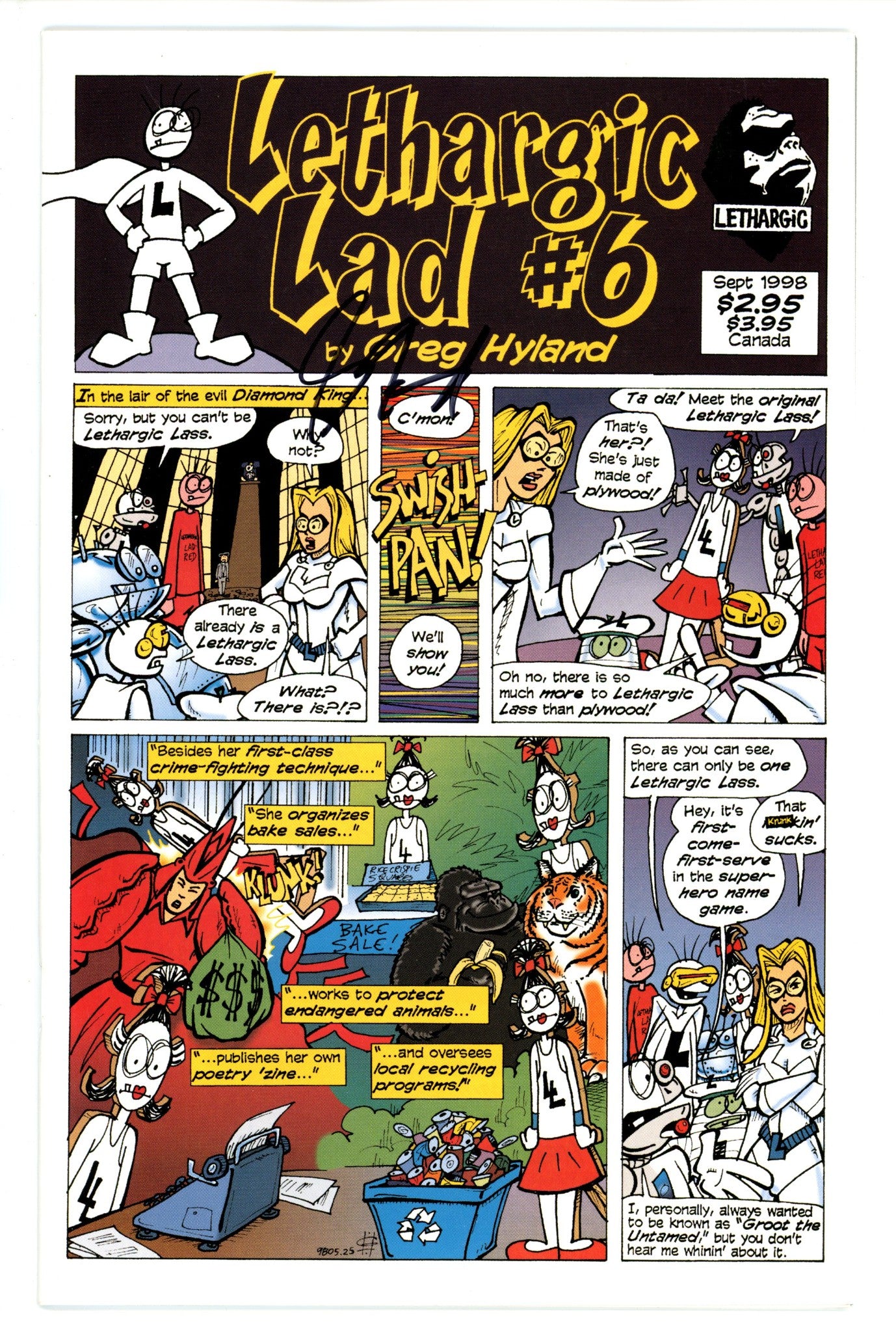 Lethargic Lad 6 Signed Hyland