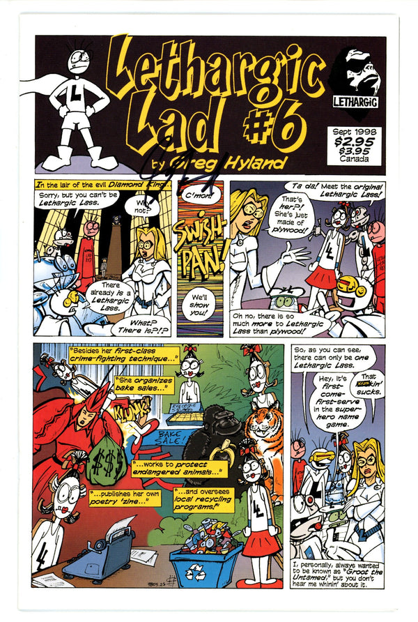 Lethargic Lad 6 Signed Hyland