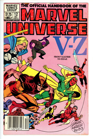 The Official Handbook of the Marvel Universe 12 Canadian VF-