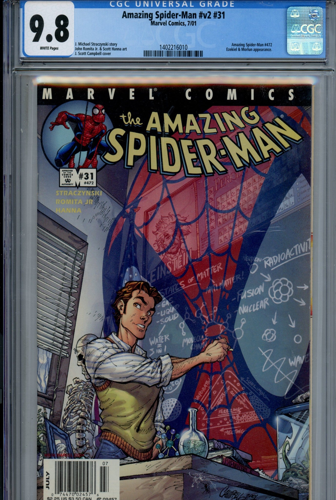 The Amazing Spider-Man Vol 2 31 Newsstand CGC 9.8 (2001)