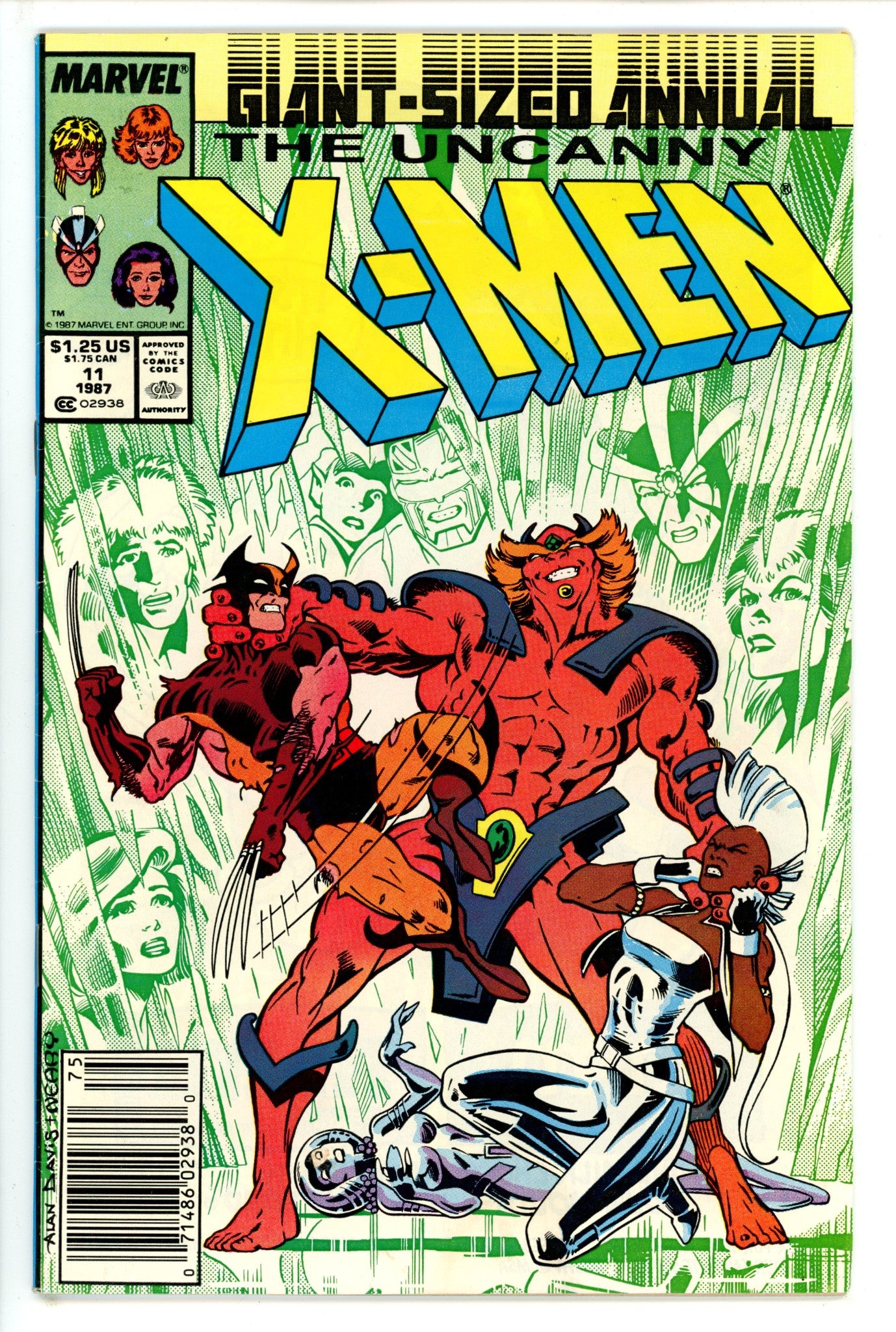 X-Men Annual Vol 1 11 Newsstand (1987)