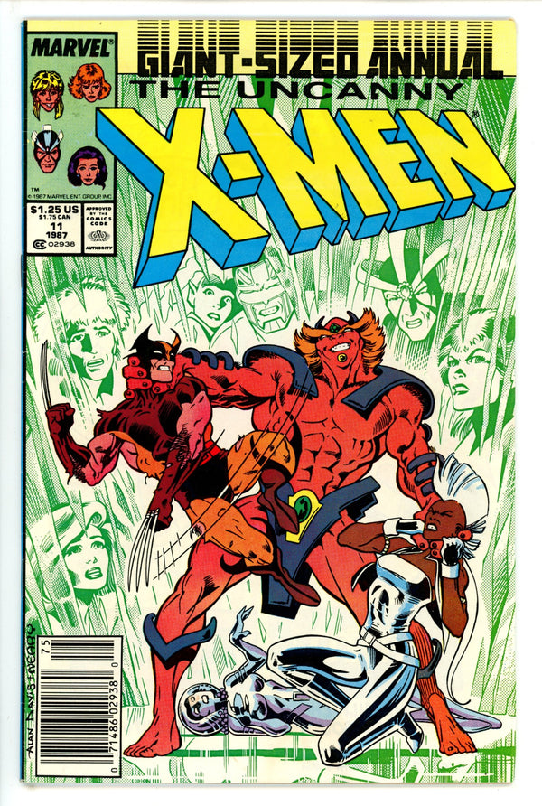 X-Men Annual Vol 1 11 Newsstand (1987)