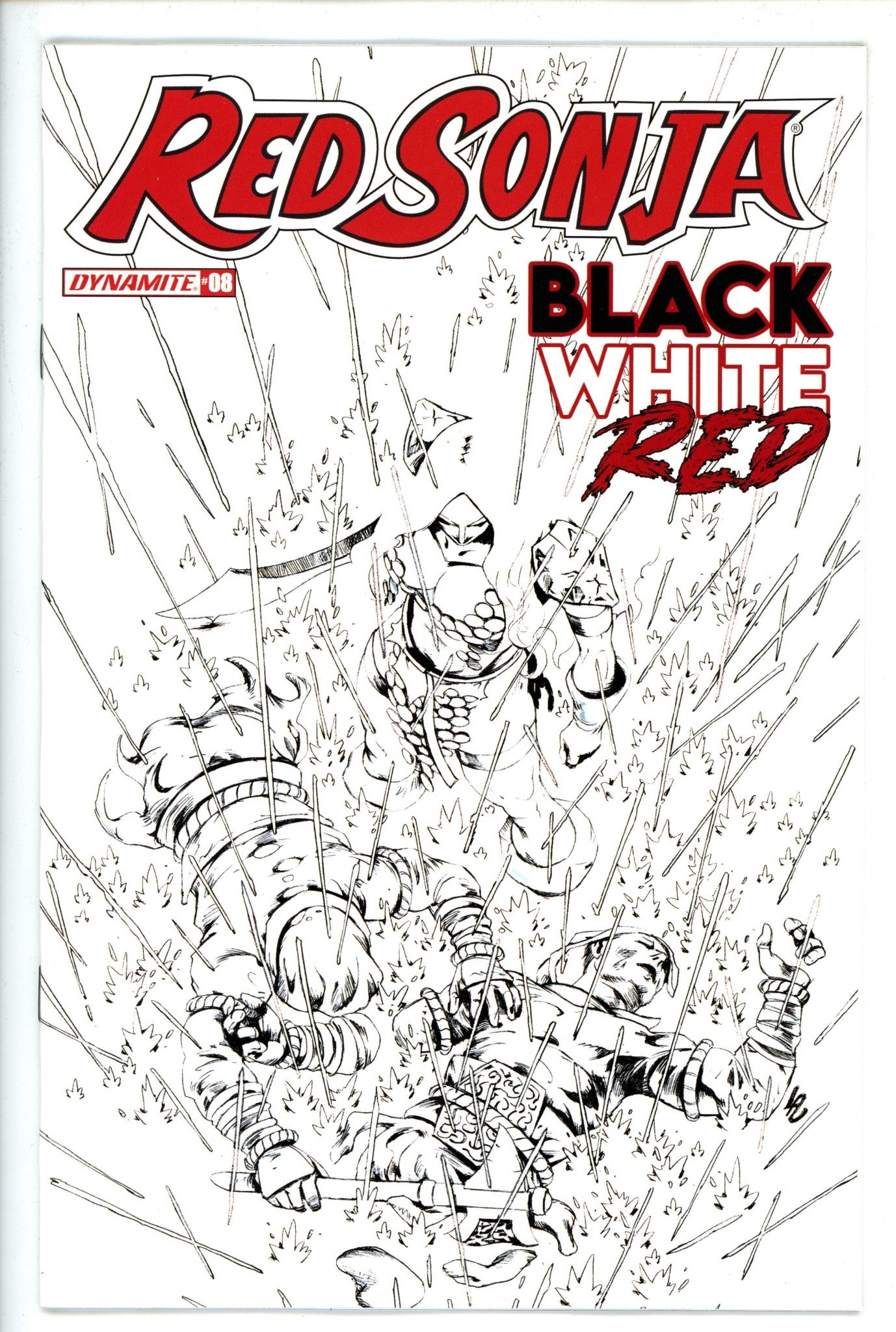 Red Sonja Black White Red 8 Lau Variant (2022)