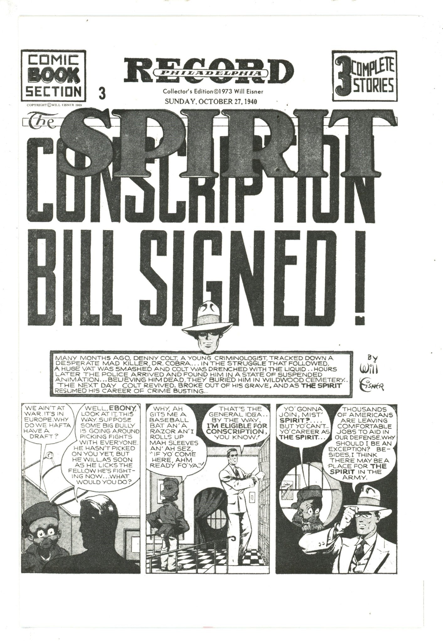 The Spirit: Real Life Intrudes [nn] Collector'S Edition (1973)