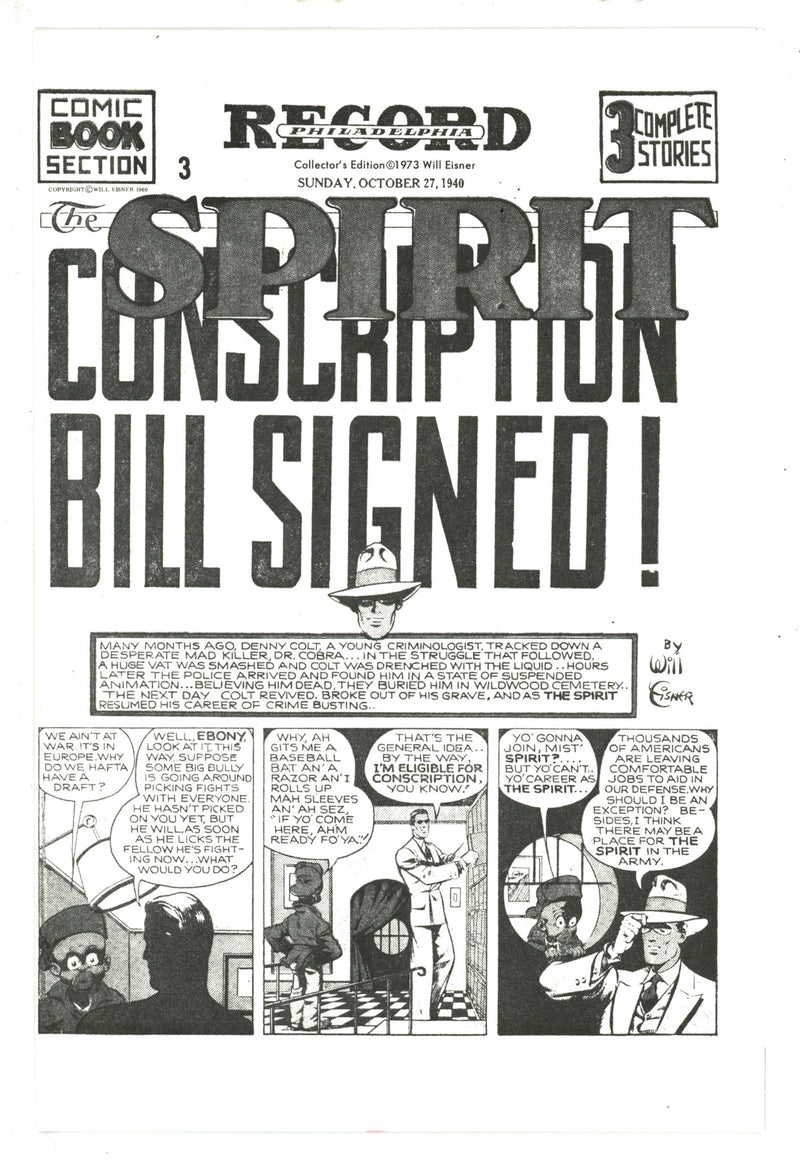 The Spirit: Real Life Intrudes [nn] Collector'S Edition (1973)