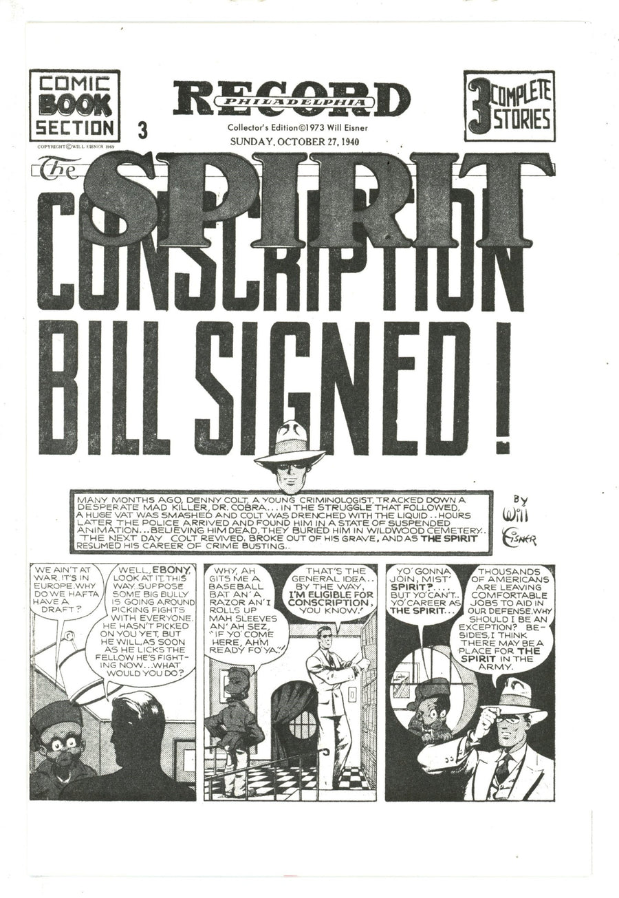 The Spirit: Real Life Intrudes [nn] Collector'S Edition (1973)