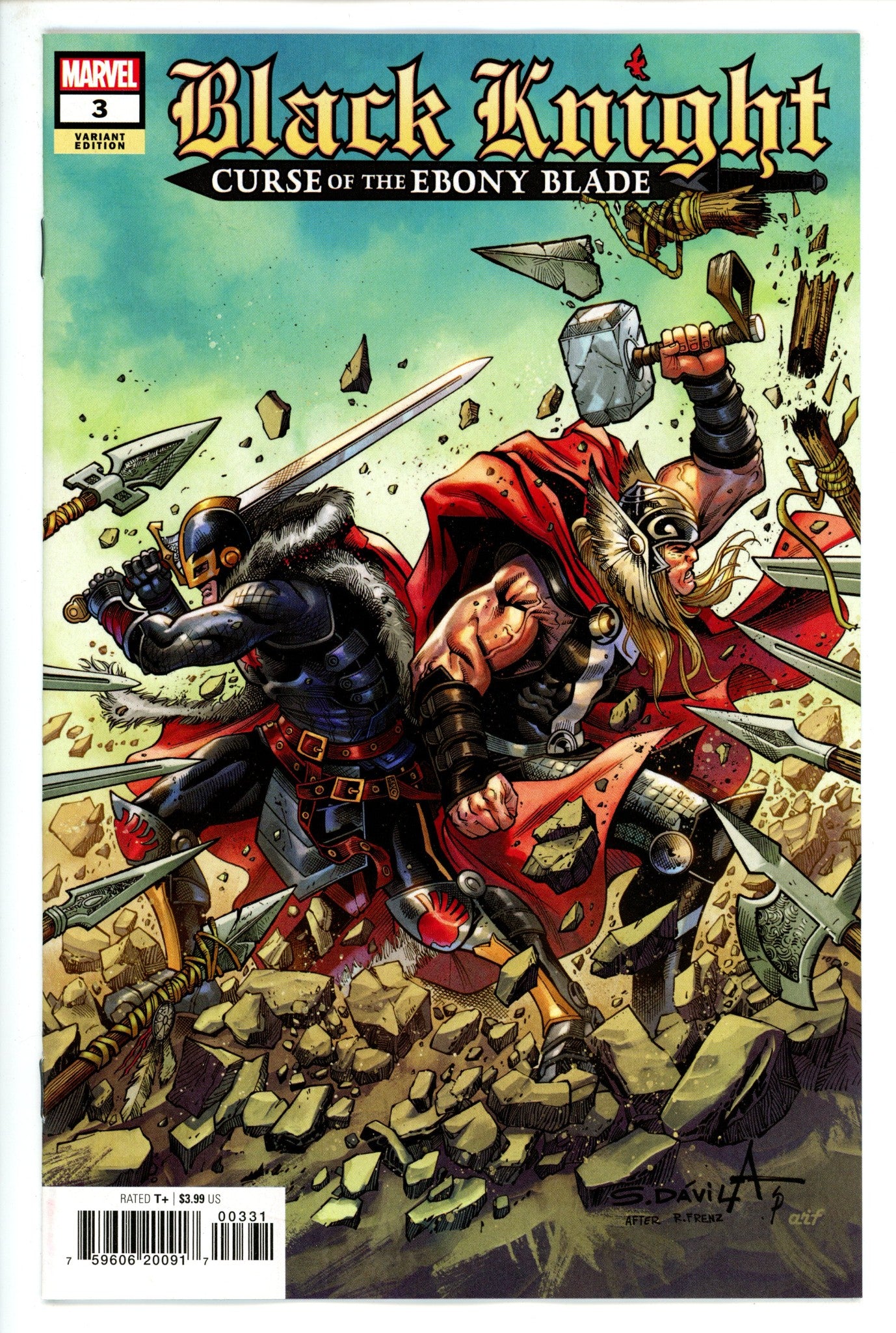 Black Knight Curse of the Ebony Blade 3 Davila Variant (2021)