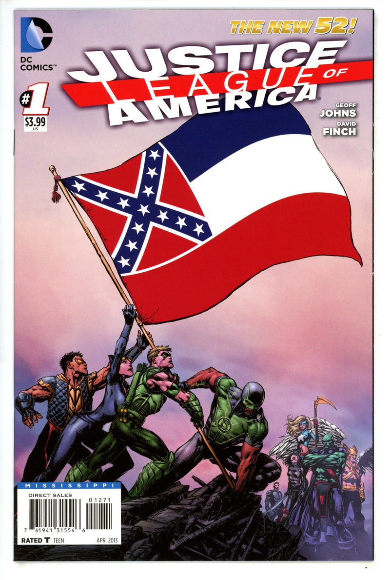 Justice League of America Vol 3 1 MIssissippi Flag Variant VF/NM