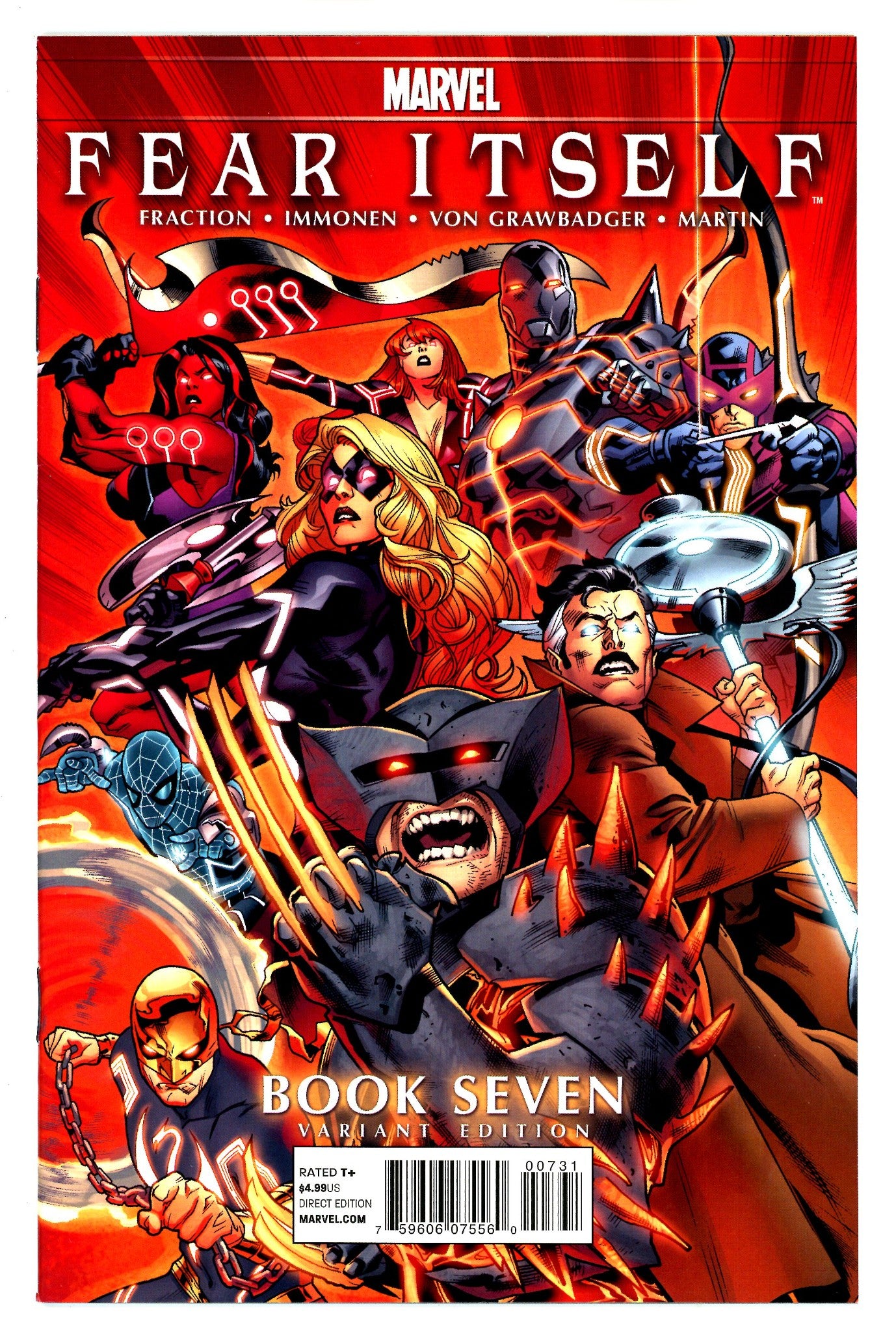 Fear Itself 7 Immonen Variant NM-