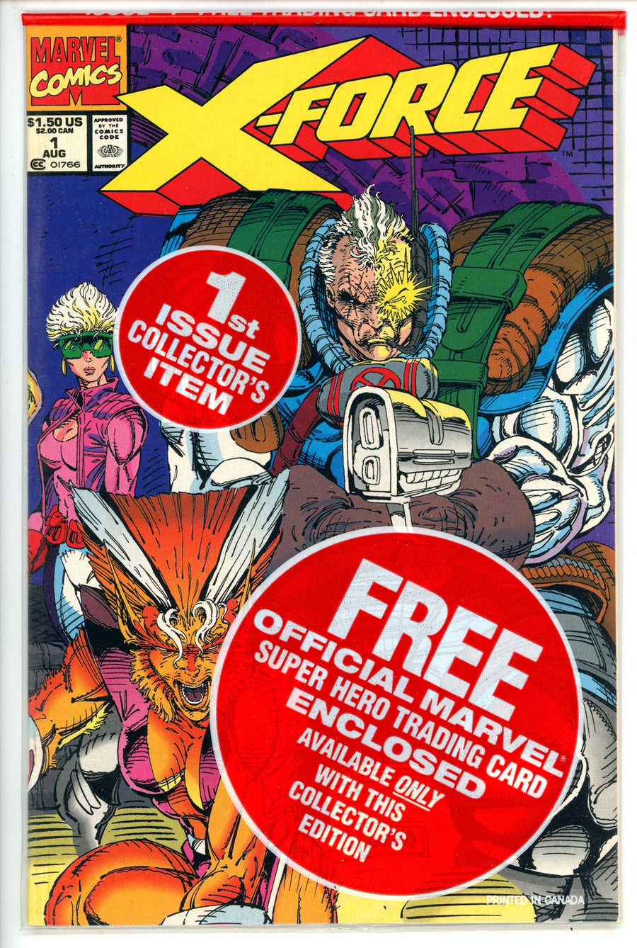 X-Force Vol 1 1 Negative UPC, Team Card