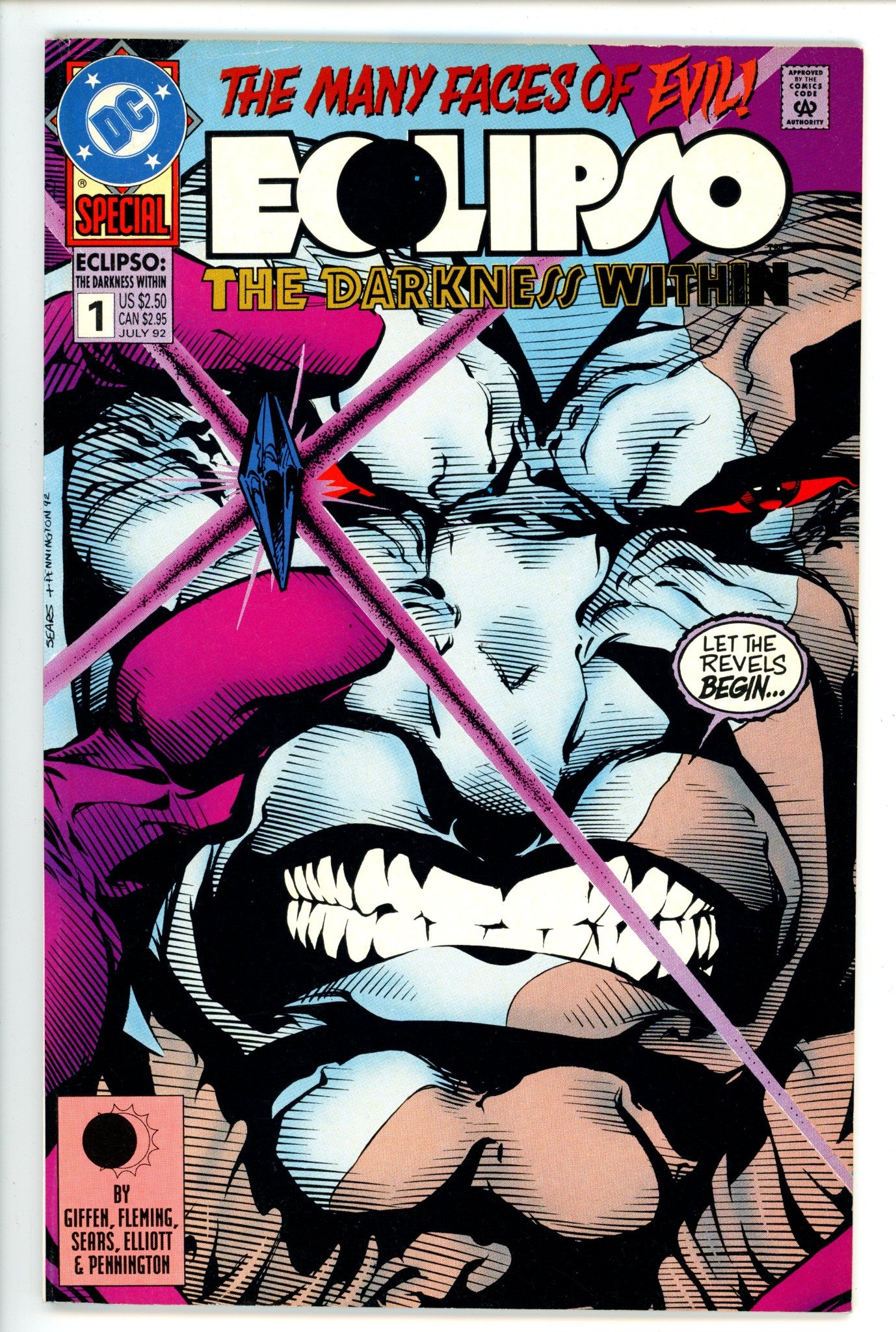 Eclipso: The Darkness Within 1 No Gem Variant (1992)