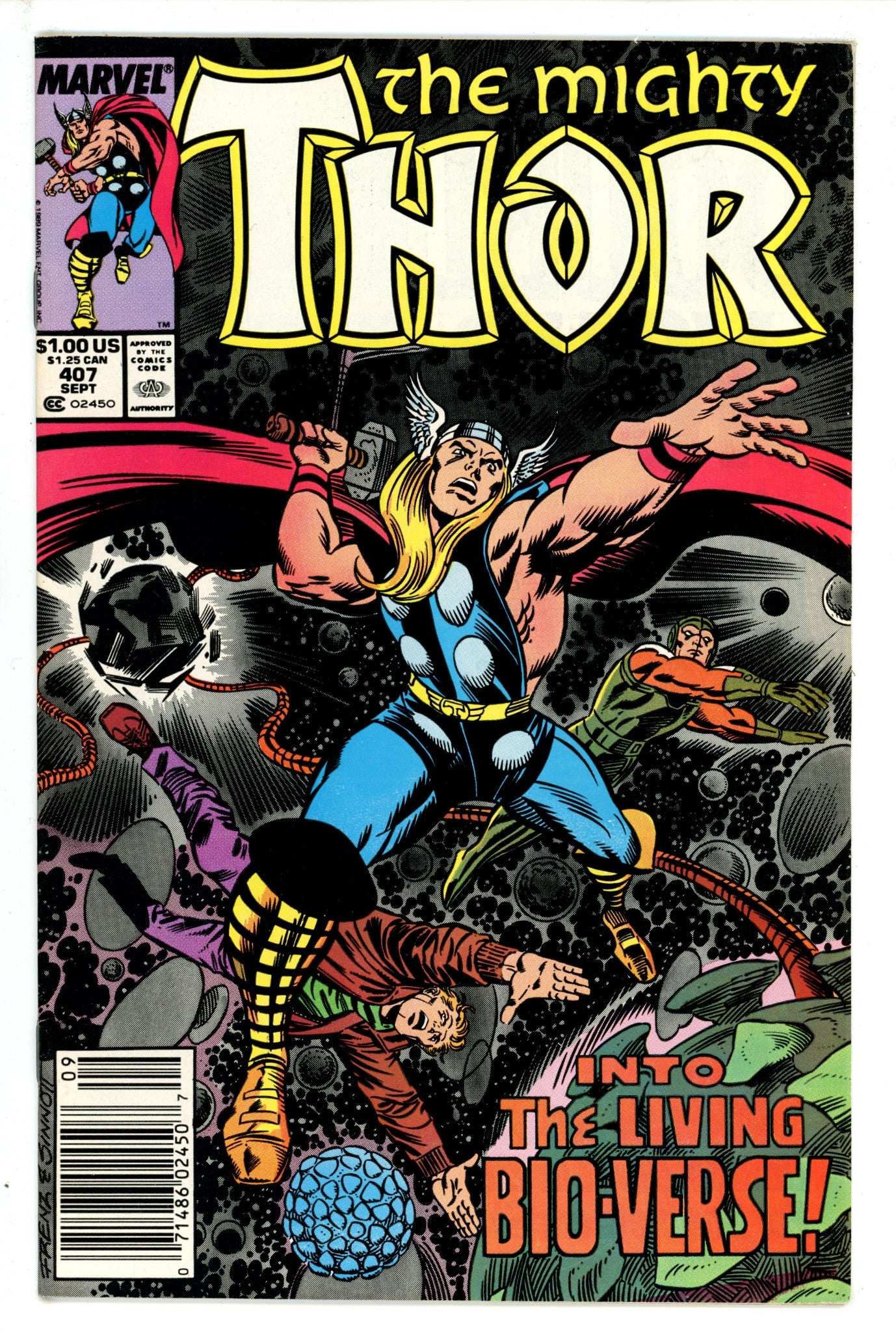 Thor Vol 1 407 Newsstand (1989)