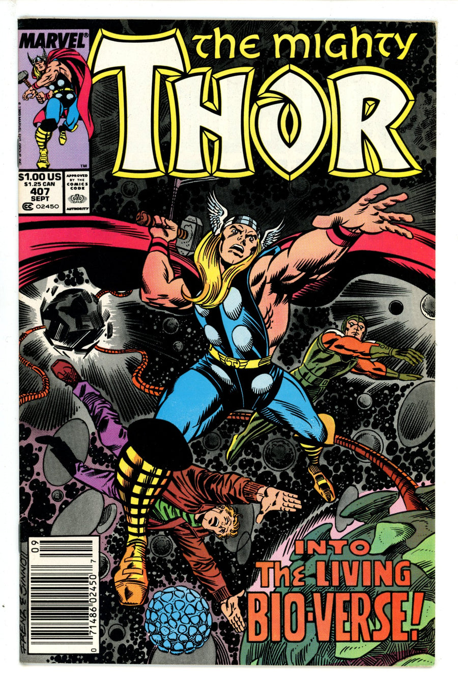 Thor Vol 1 407 Newsstand (1989)