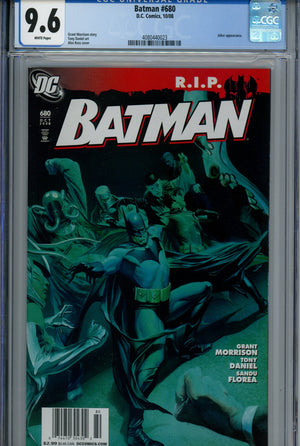Batman Vol 1 680 Newsstand CGC 9.6 (2008)