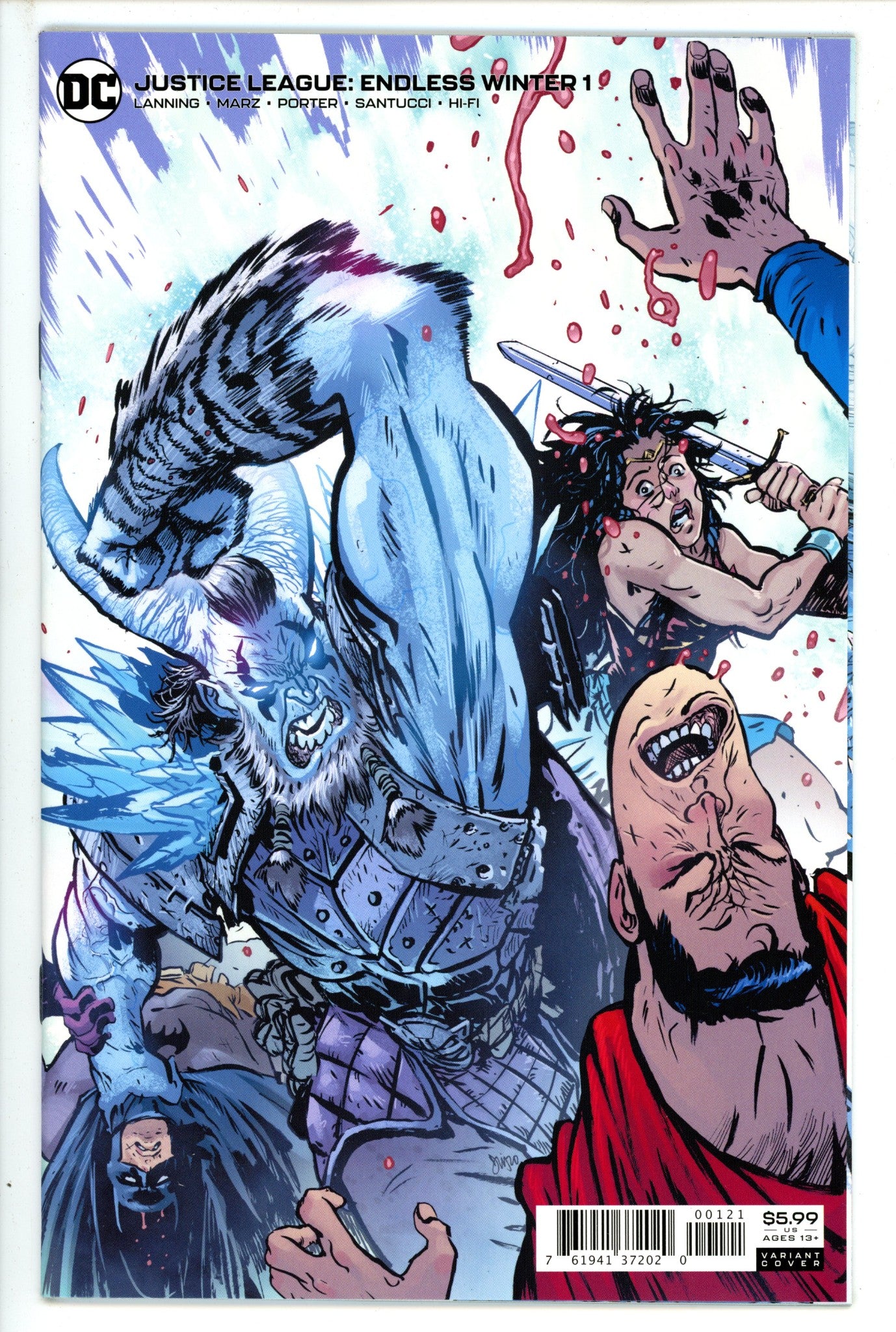 Justice League Endless Winter 1 Johnson Variant (2020)
