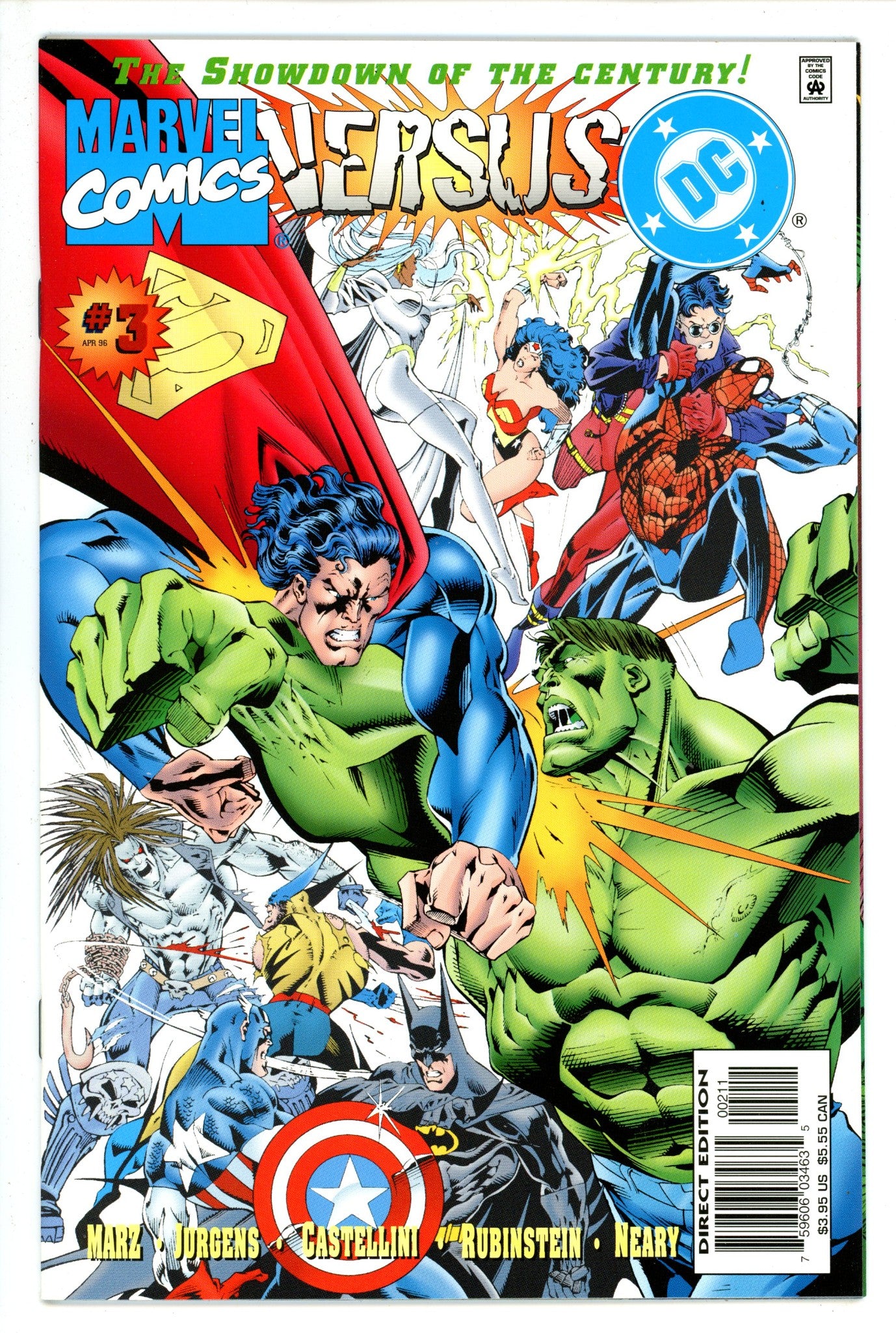 Marvel versus DC / DC versus Marvel 3 NM- (1996)