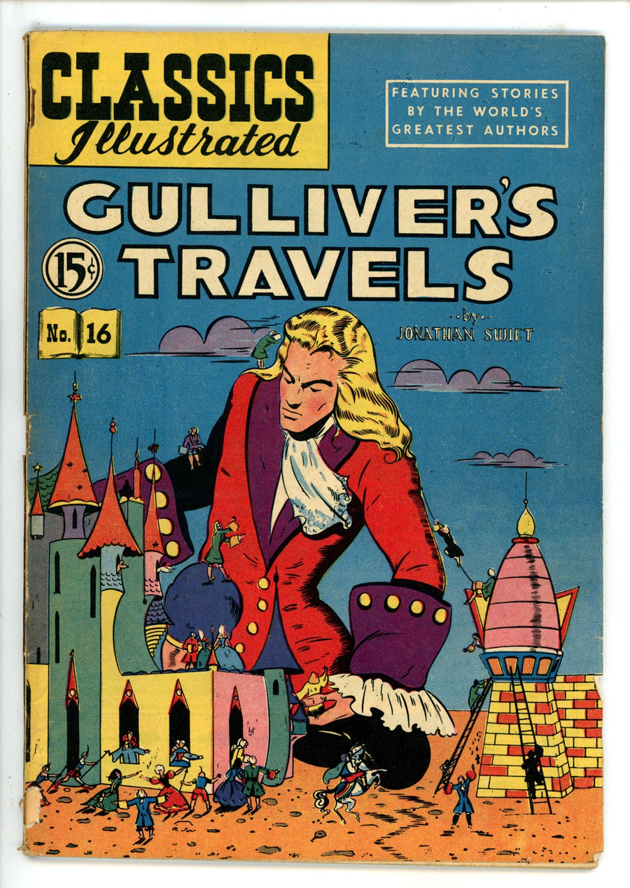 Classics Illustrated Gullivers Travels 16 HRN 67 Canadian VG-