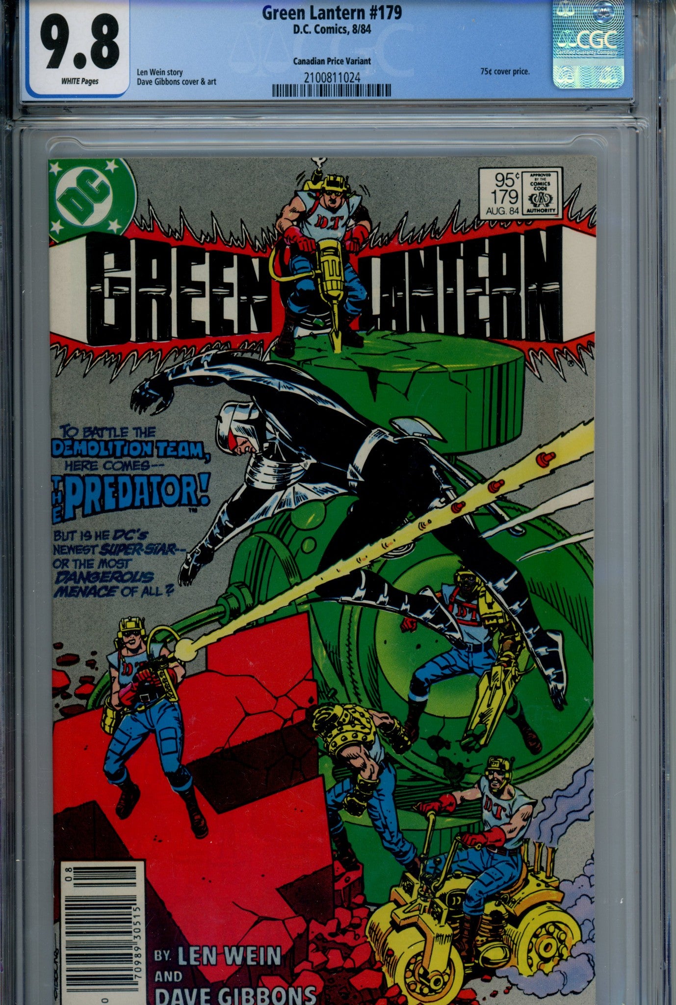 Green Lantern Vol 2 179 CGC 9.8 (1984)