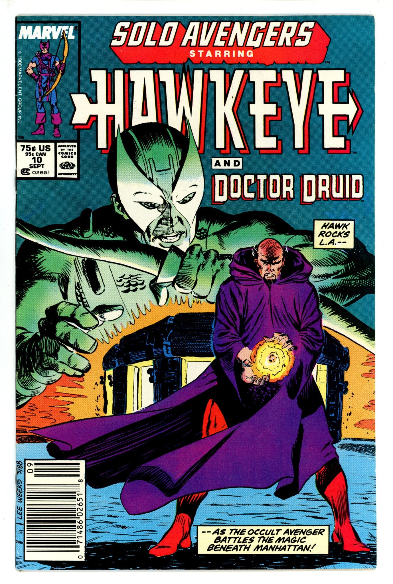 Solo Avengers 10 Newsstand (1988)