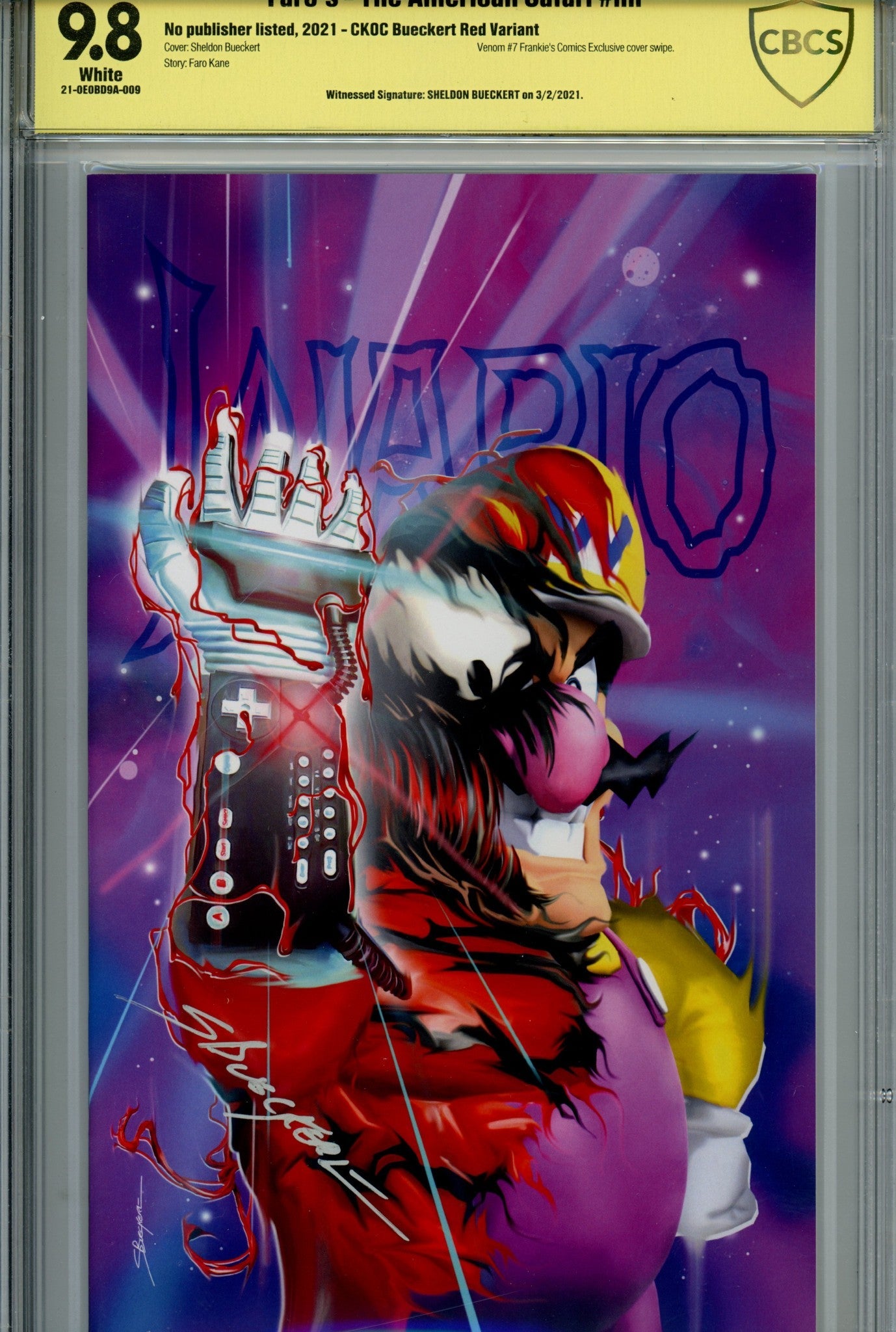 Faro's Lounge American Safari Sketchbook [nn] Bueckert Exclusive Variant CBCS 9.8 Signed Sheldon Bueckert (2020)