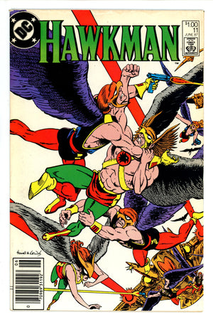 Hawkman Vol 2 11 Canadian Price Variant FN- (1987)