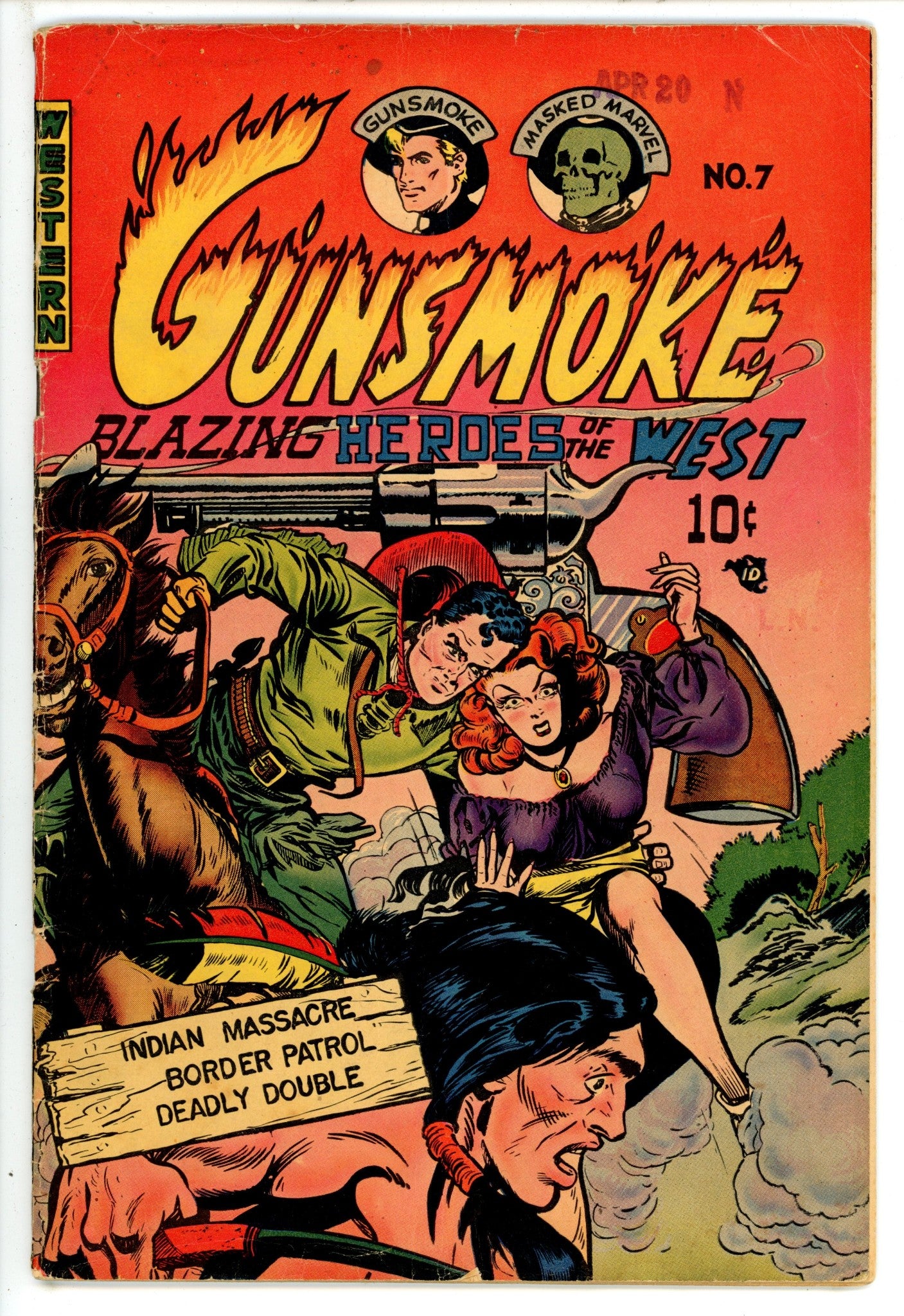 Gunsmoke 7 Canadian Price Variant VG+ (1949)