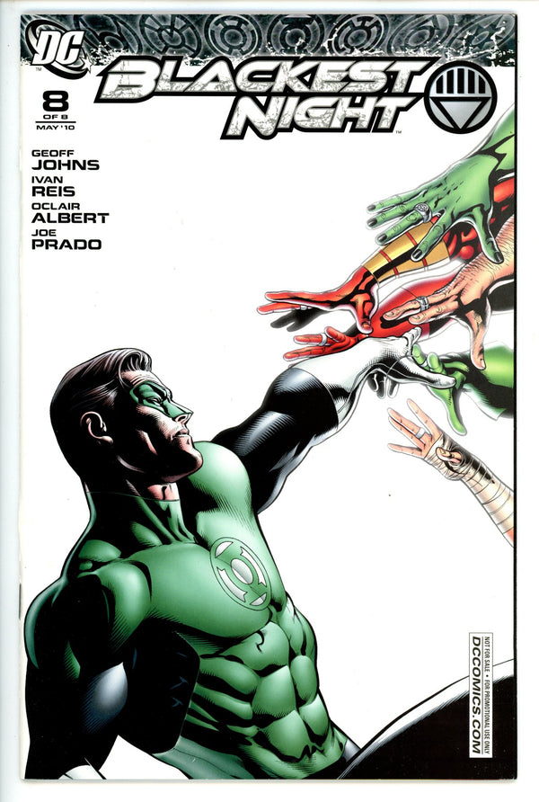 Blackest Night 8 RRP Variant VF/NM