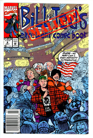 Bill & Ted's Excellent Comic Book 8 Newsstand VF+