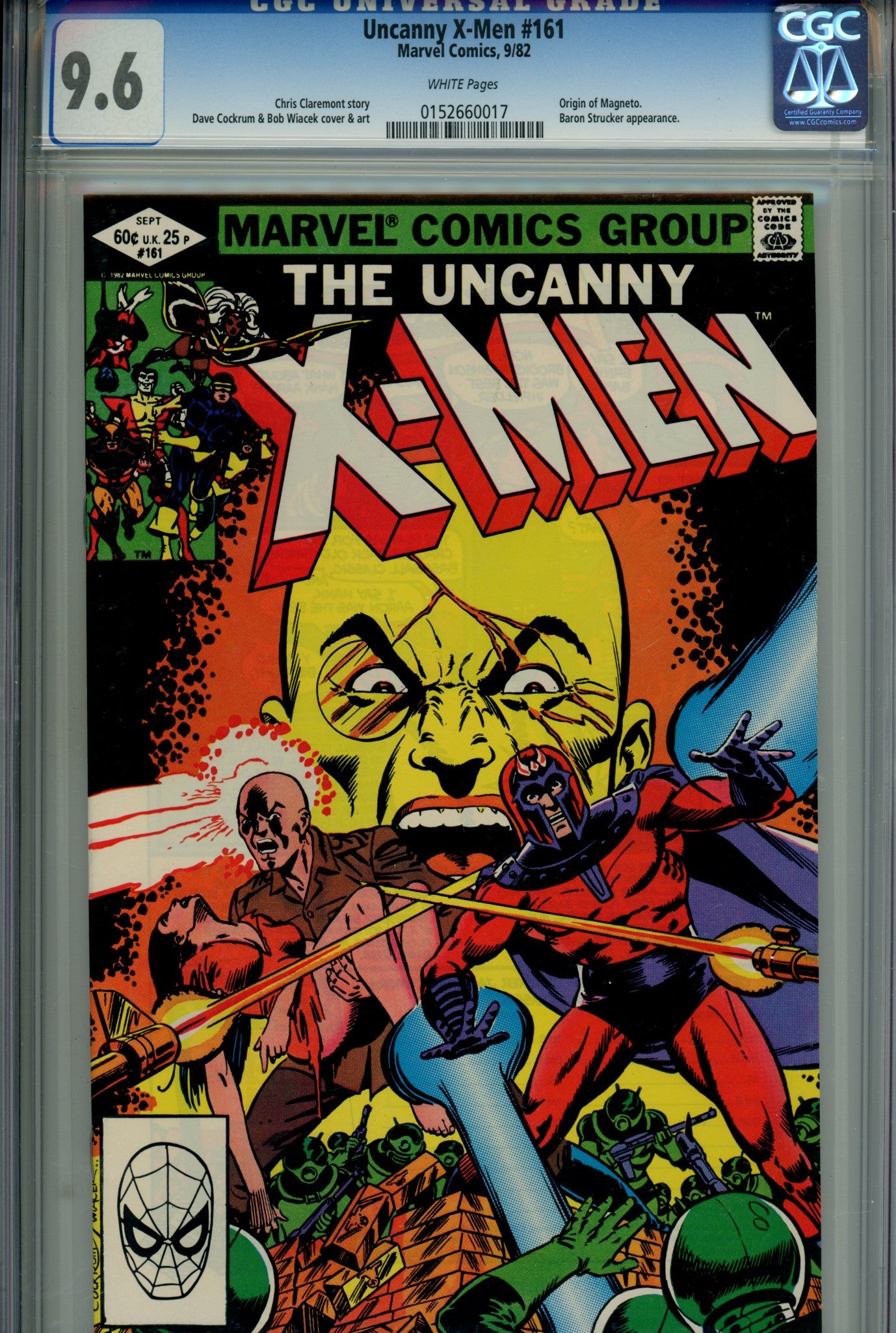 The Uncanny X-Men Vol 1 161 CGC 9.6 (1982)