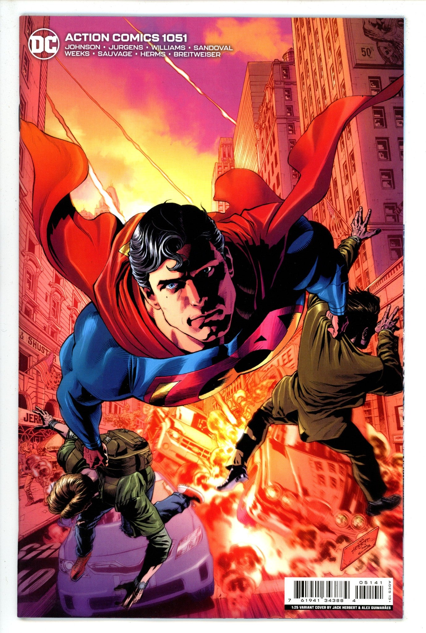 Action Comics Vol 3 1051 Herbert Incentive Variant NM+ (2023)