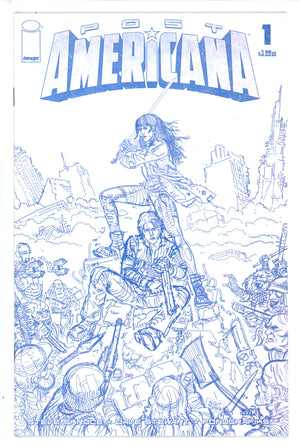 Post Americana 1 Skroce Blueline Variant NM (2020)