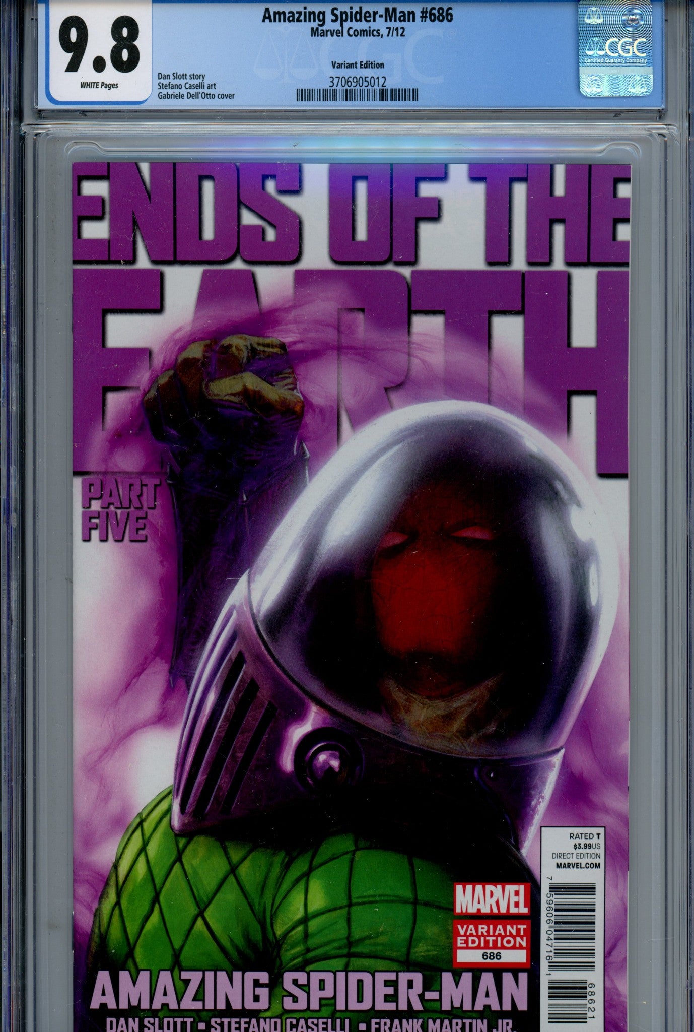 The Amazing Spider-Man Vol 2 686 Dell'Otto Incentive Variant CGC 9.8 (2012)