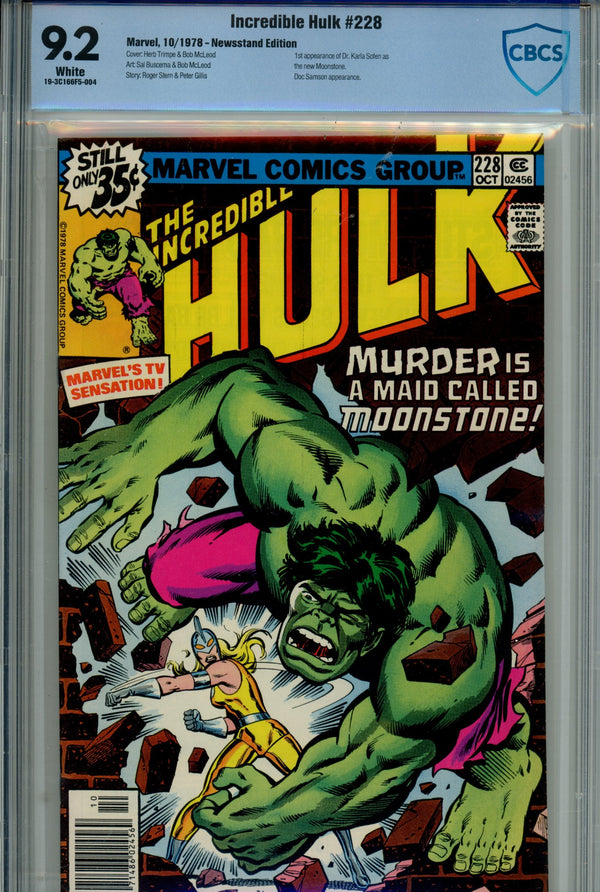 The Incredible Hulk Vol 1 228 CBCS 9.2 (1978)