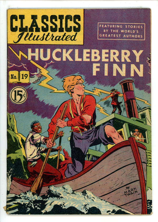 Classics Illustrated HuckleBerry Finn 19 HRN 67 Canadian VG-