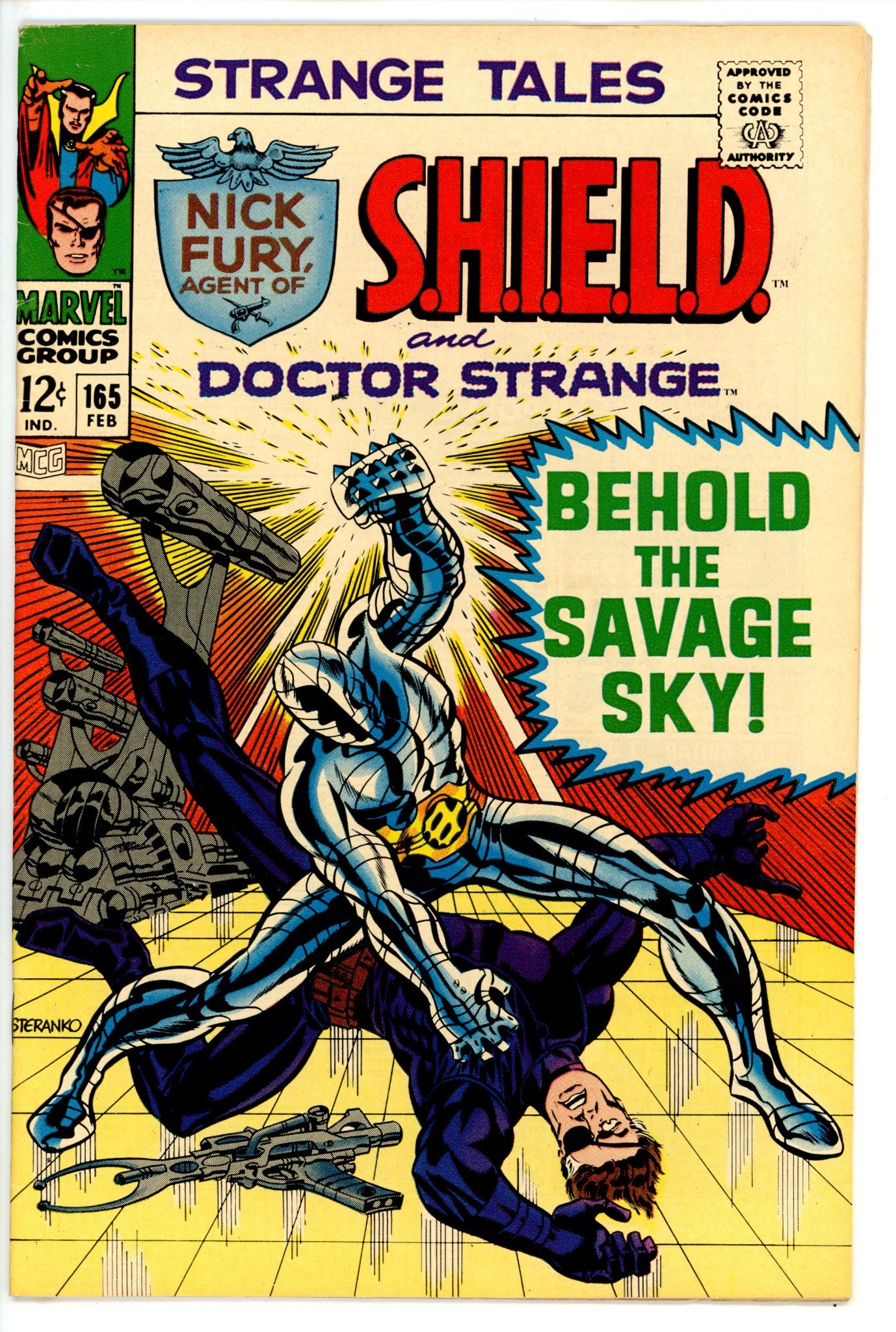 Strange Tales Vol 1 165 Manufactured w/o Top Staple VF