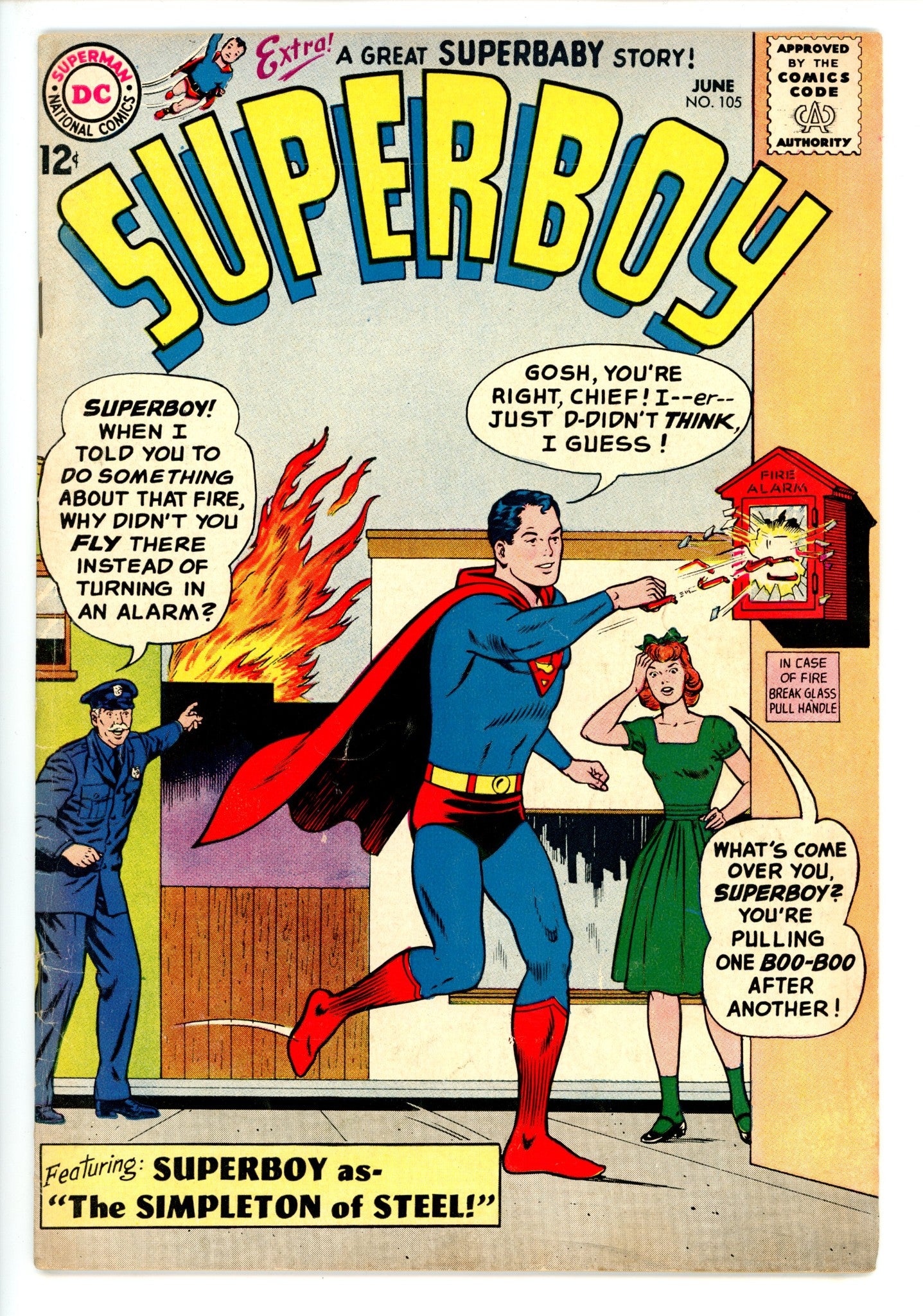 Superboy Vol 1 105 FN-