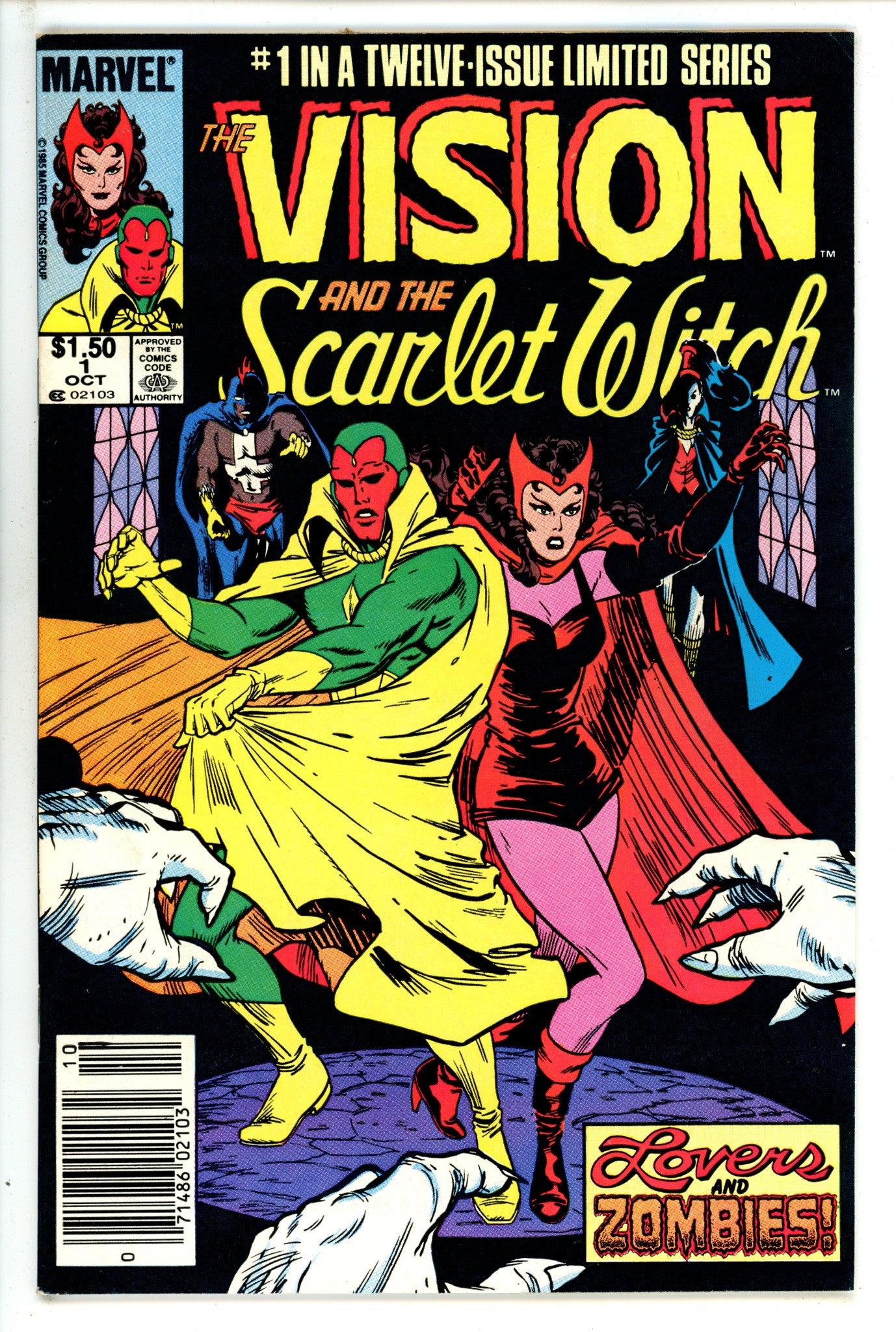 The Vision and the Scarlet Witch Vol 2 1 Canadian Price Variant VF- (1985)