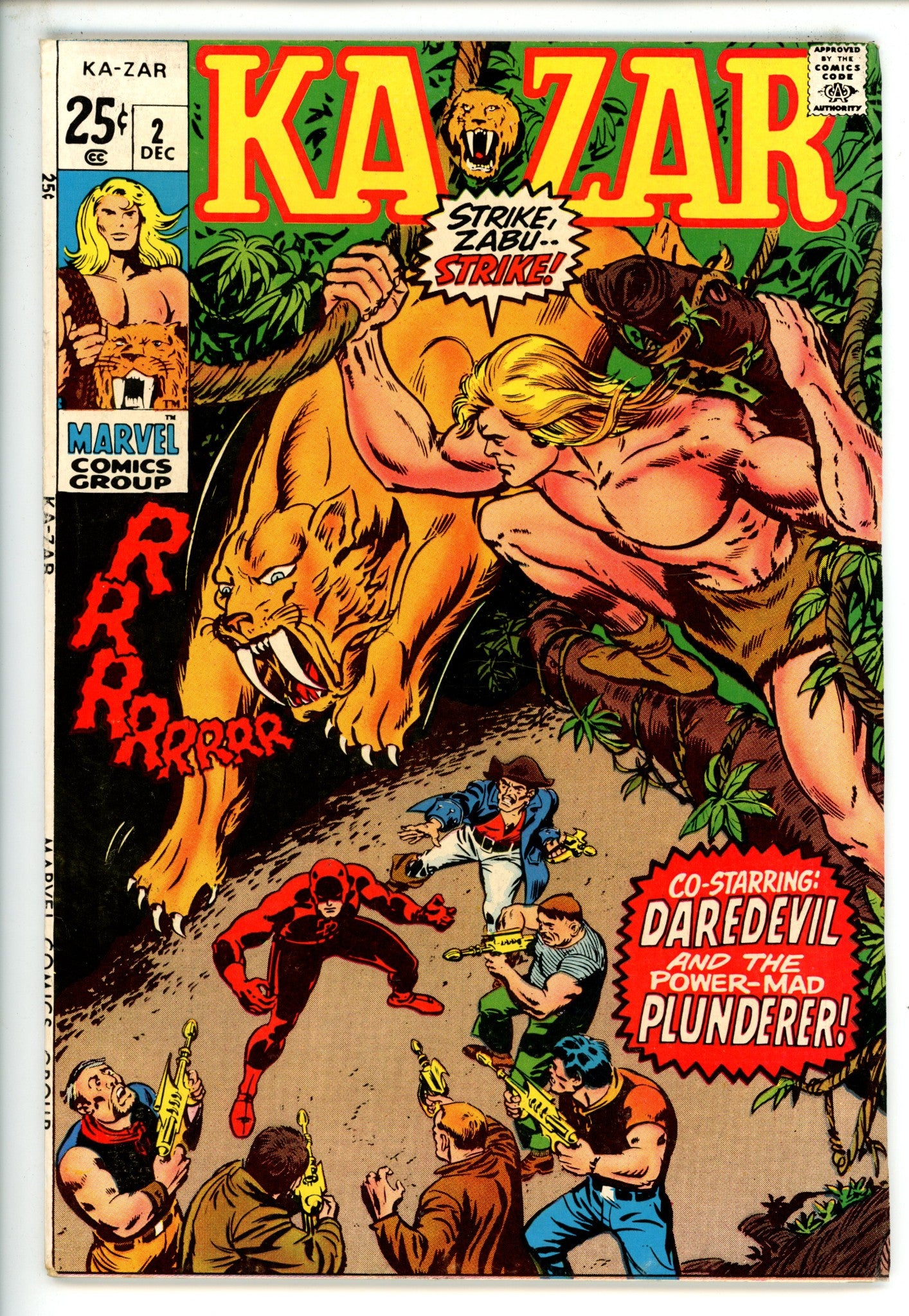 Ka-Zar Vol 1 2 VF- (1970)