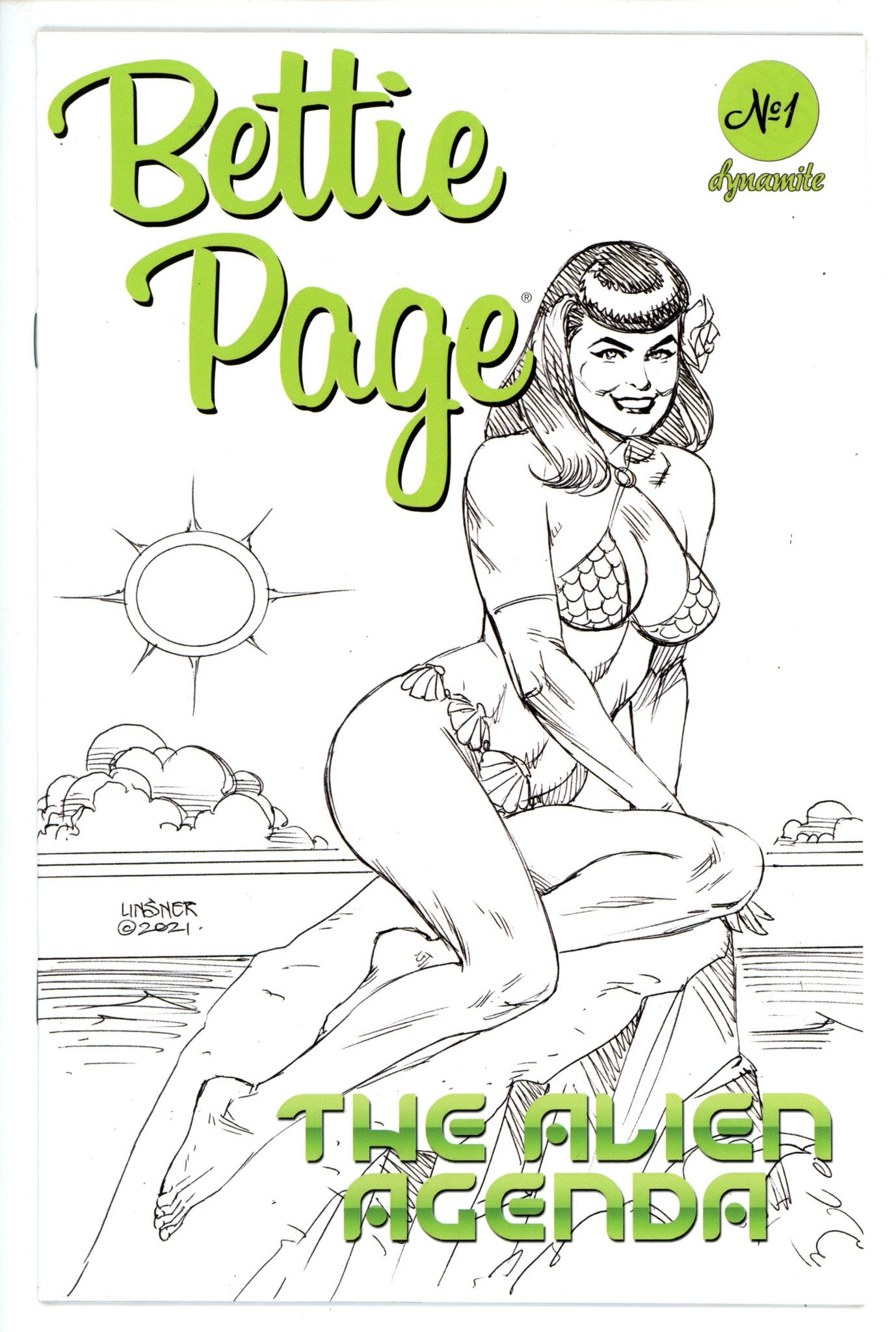 Bettie Page The Alien Agenda 1 Linsner Variant