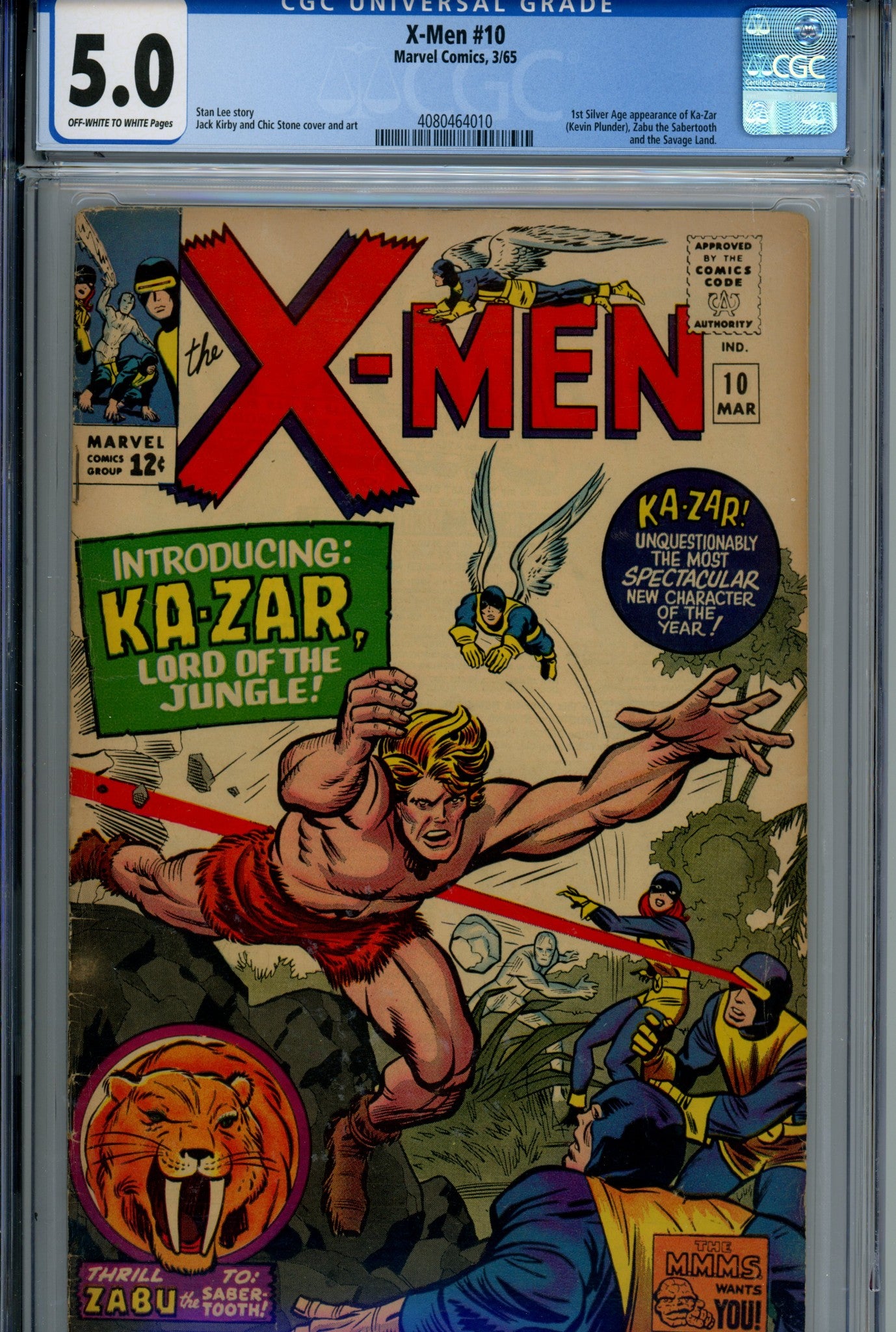 The X-Men Vol 1 10 CGC 5.0 (1965)