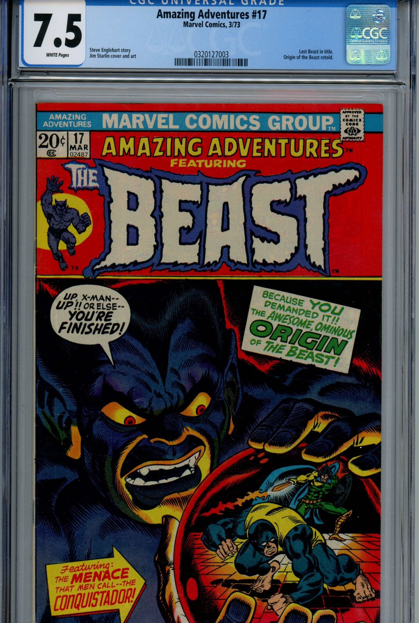 Amazing Adventures Vol 2 17 CGC 7.5 (1973)